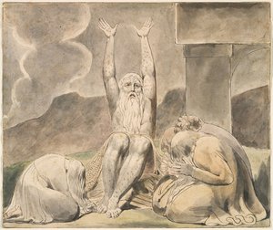 Jobs kwade dromen door William Blake